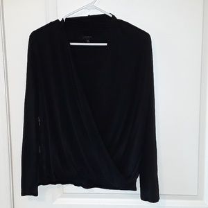 Talbots long sleeve black shirt size M